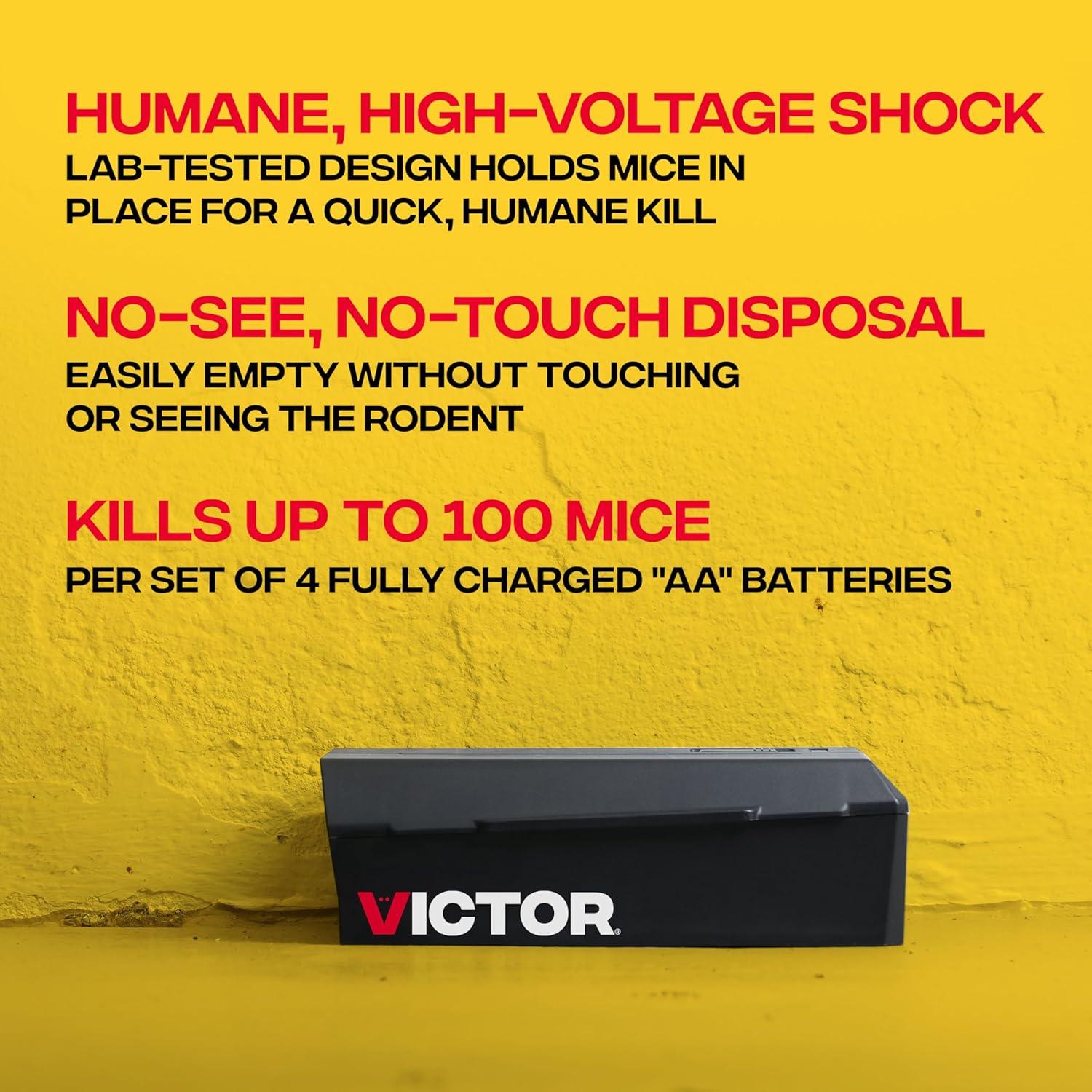 imageVictor Humane Mouse Traps Indoor for Home M250BSR3 No Touch Electric Mouse Traps for Home Pack of 31 Trap New