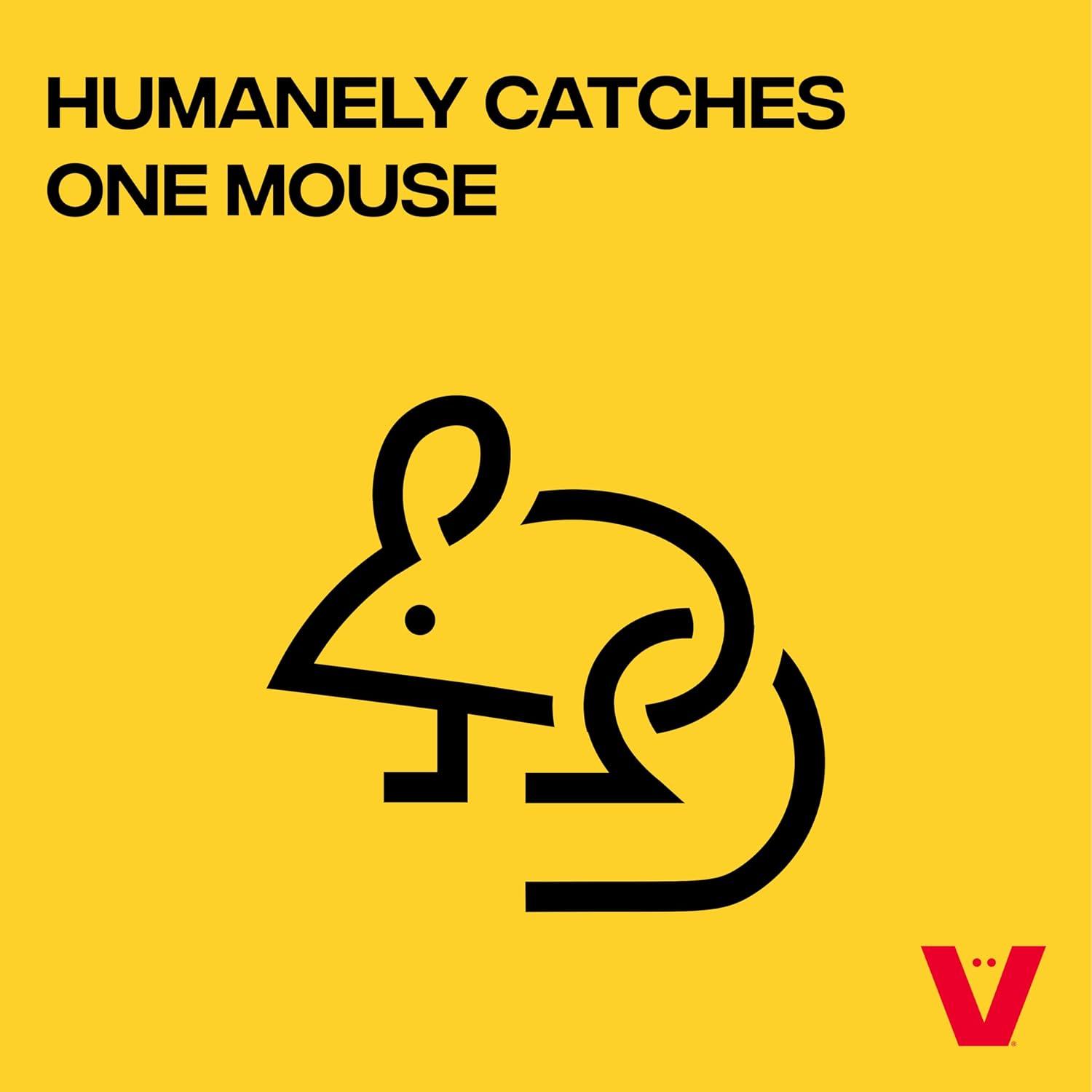 imageVictor Live Catch Mouse Trap 1 Trap M337 Live Catch and Release Trap for Mice Humane Mouse Traps Clear Design Humane Easy to Use 1 Pack1 Trap