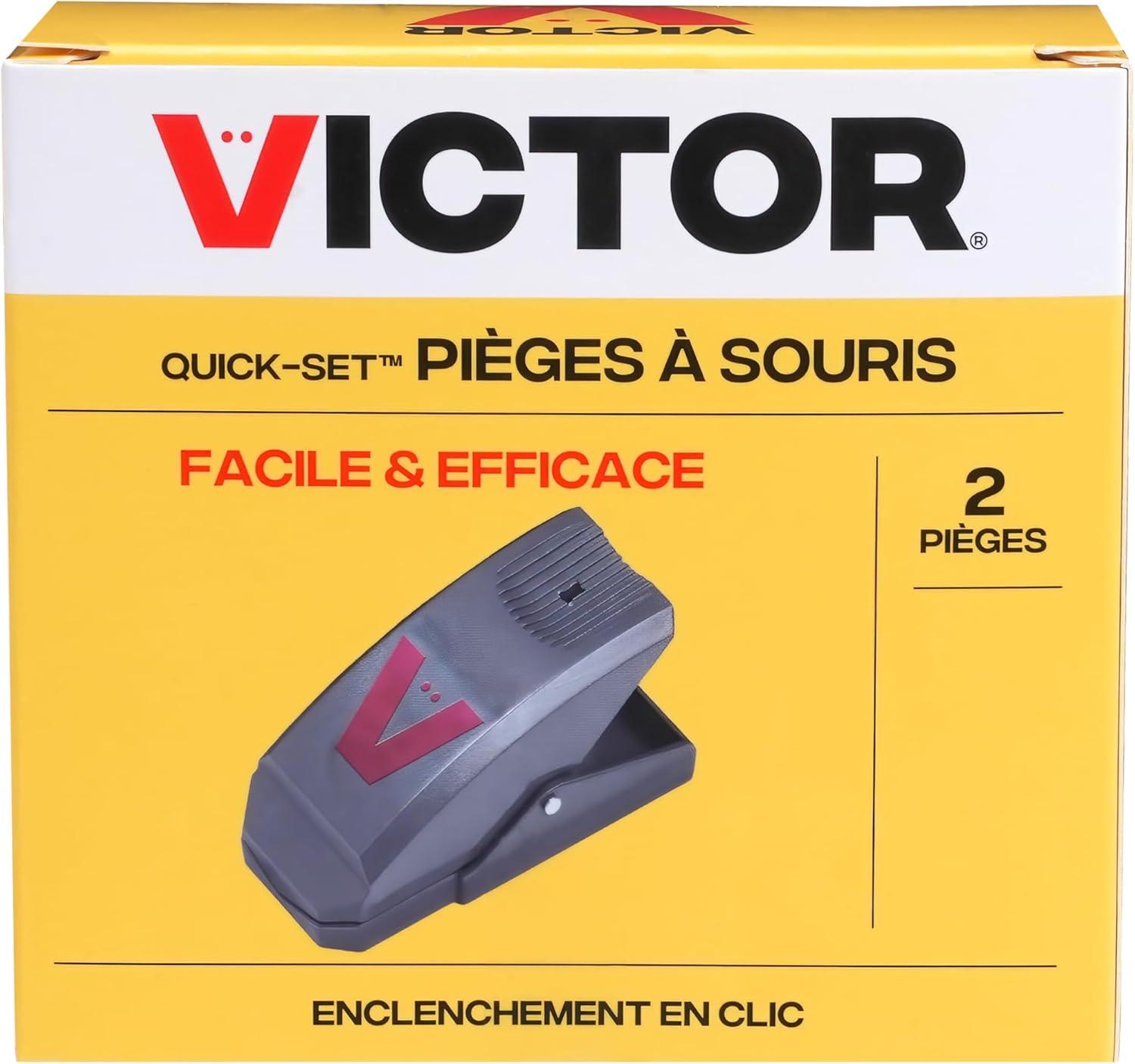 imageVictor M137B QuickSet Effective Mouse Trap and Killer 2 Reusable Instant Kill Mouse Traps