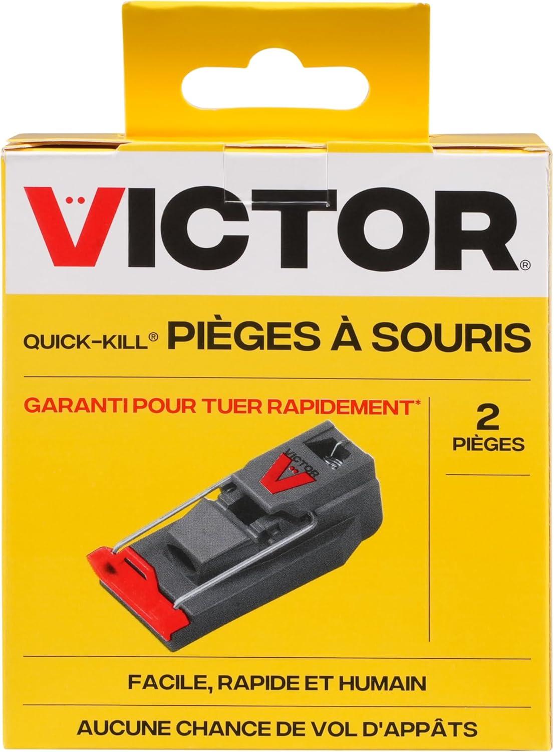 imageVictor M140B QuickKill Easy Set Mouse Trap 2 Reusable Mouse Traps2 Traps