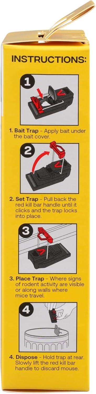 imageVictor M140B QuickKill Easy Set Mouse Trap 2 Reusable Mouse Traps3 Traps