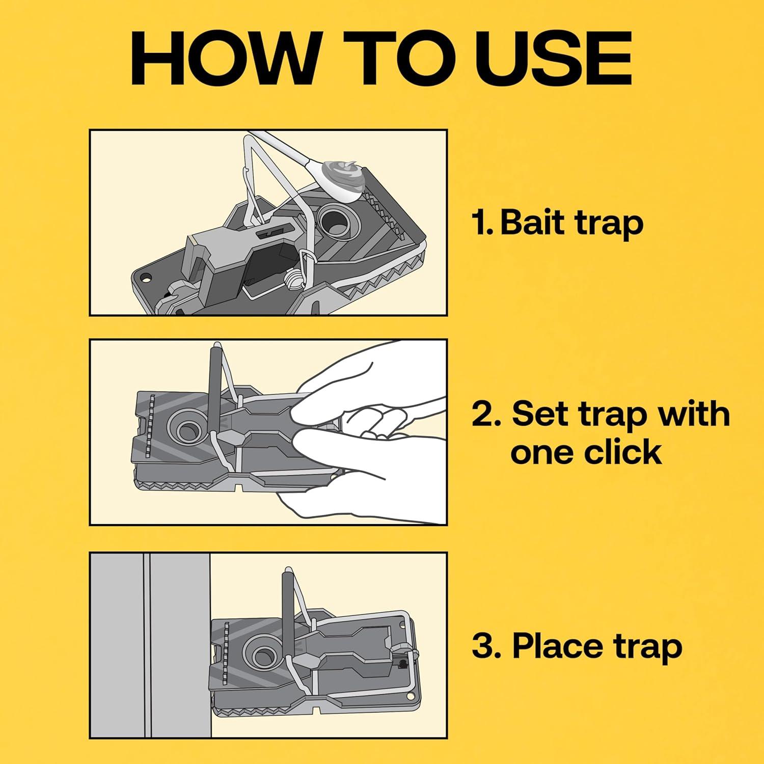 imageVictor M1442B Instant PowerKill Easy Set Reusable Rat Trap 2 Traps2 Traps