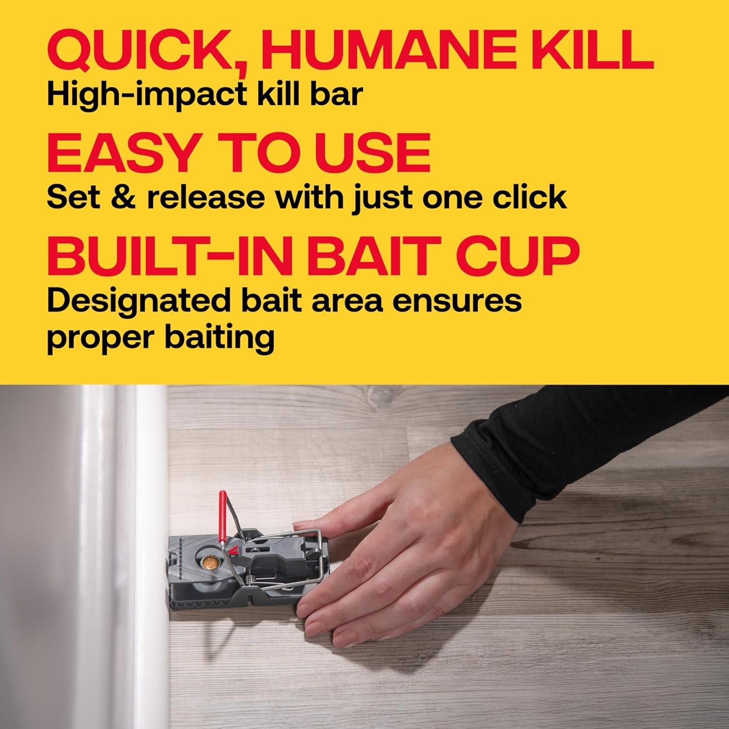 imageVictor M1442B Instant PowerKill Easy Set Reusable Rat Trap 2 Traps6 Traps