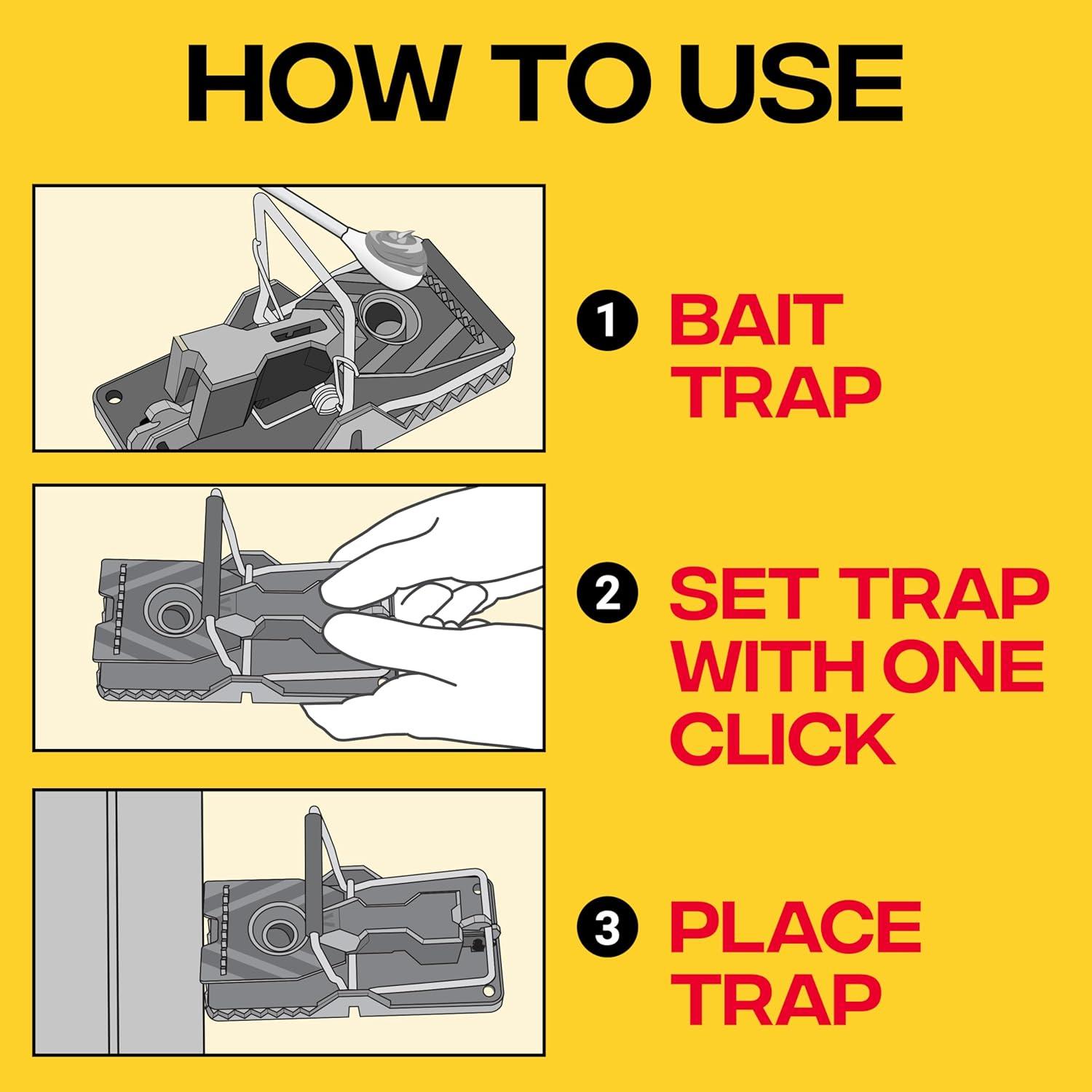 imageVictor M1442B Instant PowerKill Easy Set Reusable Rat Trap 2 Traps6 Traps