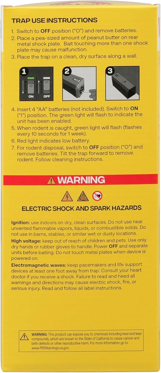 imageVictor M241BSR3 Indoor Electronic Rat Trap Humane Electric Rat Traps Indoor for Home No Touch No See Traps Pack of 31 Trap