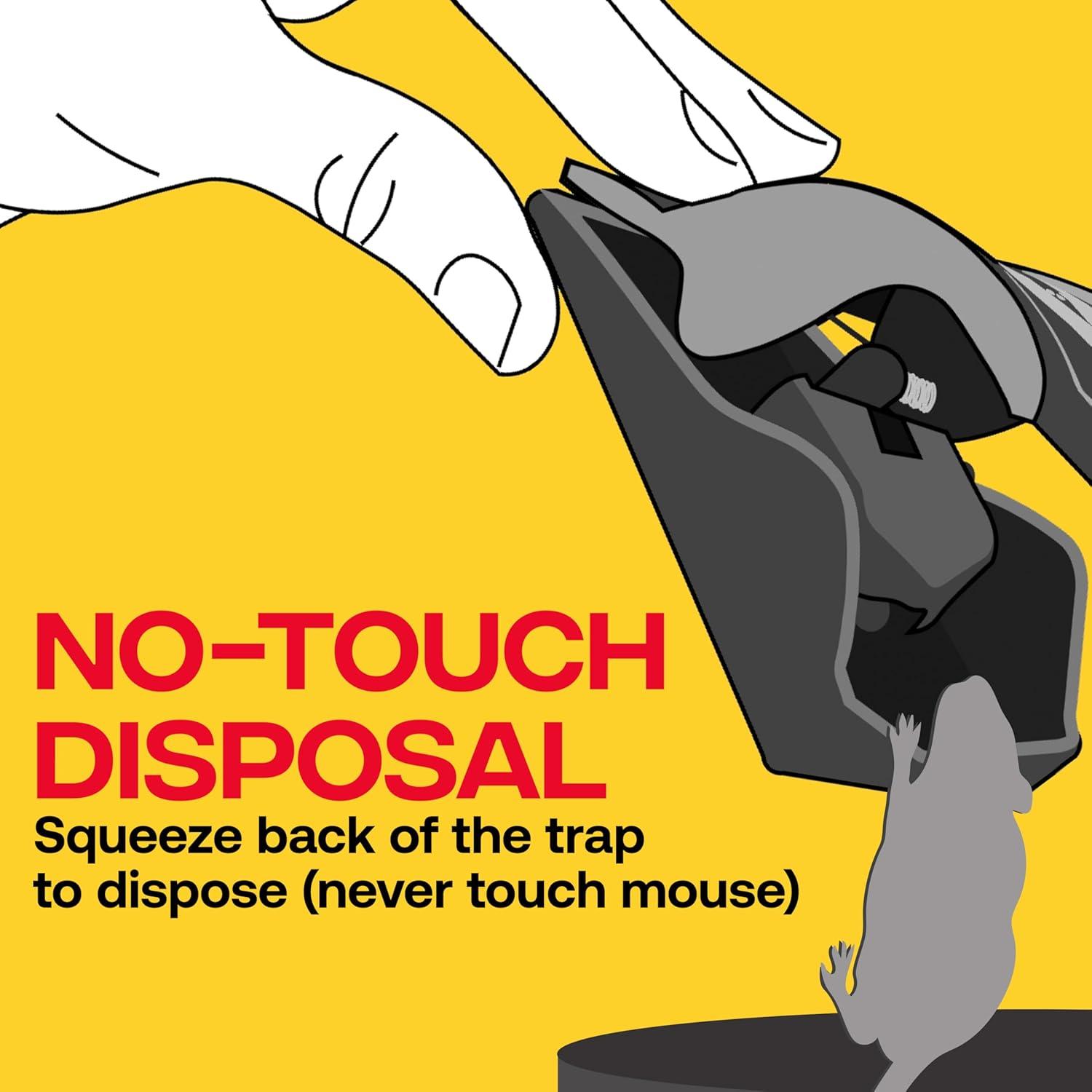 imageVictor SafeSet Mouse Trap Quick and Clean Rodent Disposal No Accidental Triggers 6 Reusable Mouse Traps M0706SR6 Traps