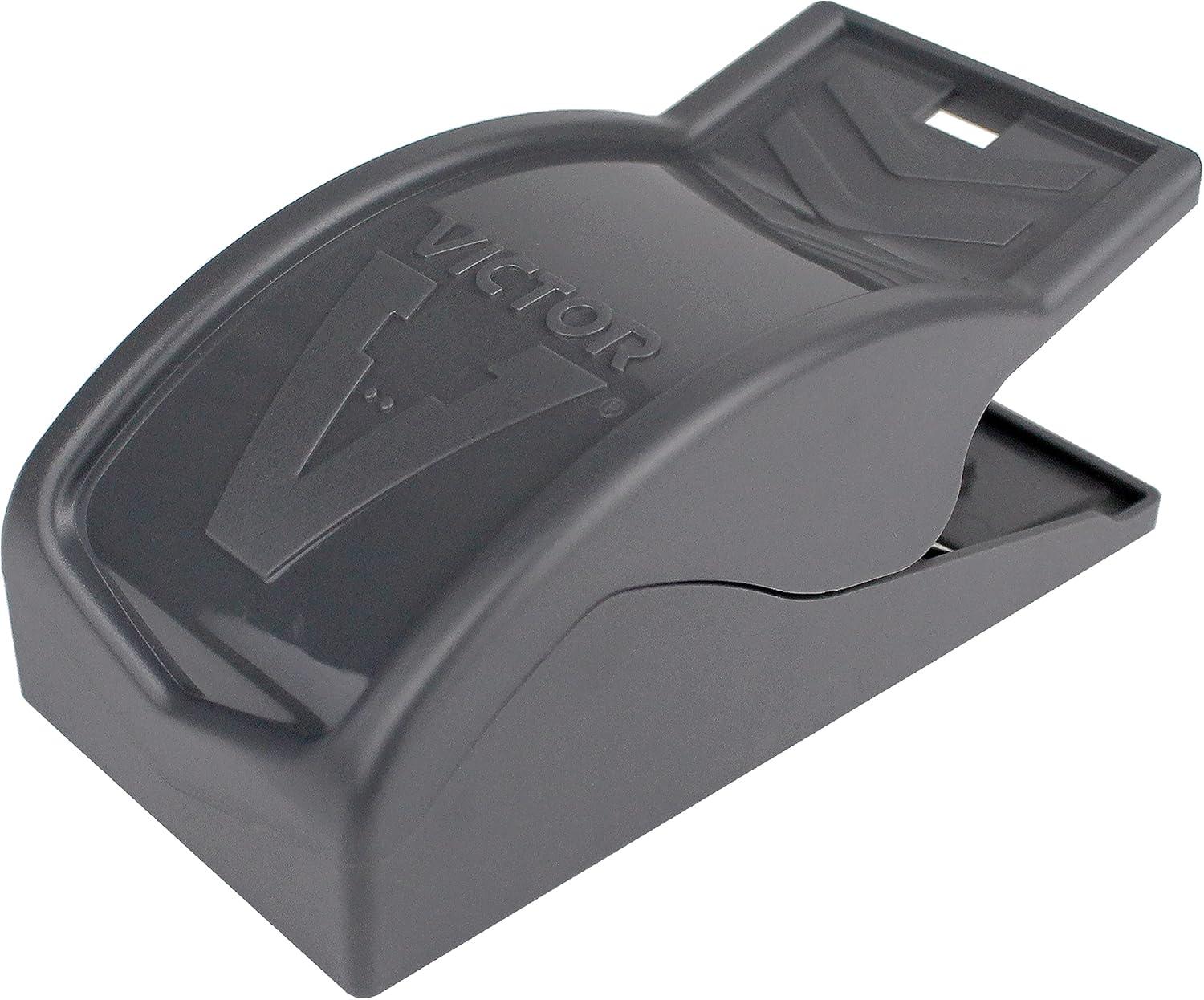 imageVictor SafeSet Mouse Trap Quick and Clean Rodent Disposal No Accidental Triggers 6 Reusable Mouse Traps M0706SR6 Traps