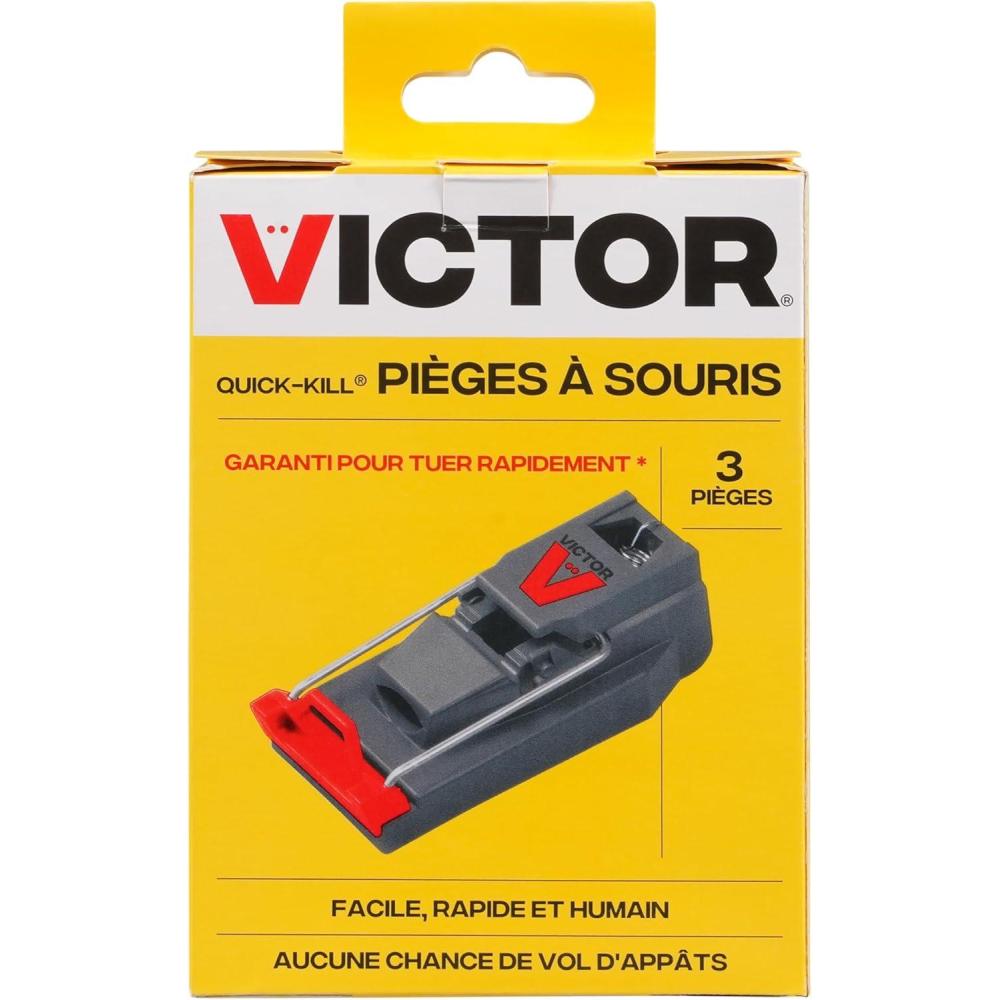 imageVictor M140B QuickKill Easy Set Mouse Trap 2 Reusable Mouse Traps3 Traps