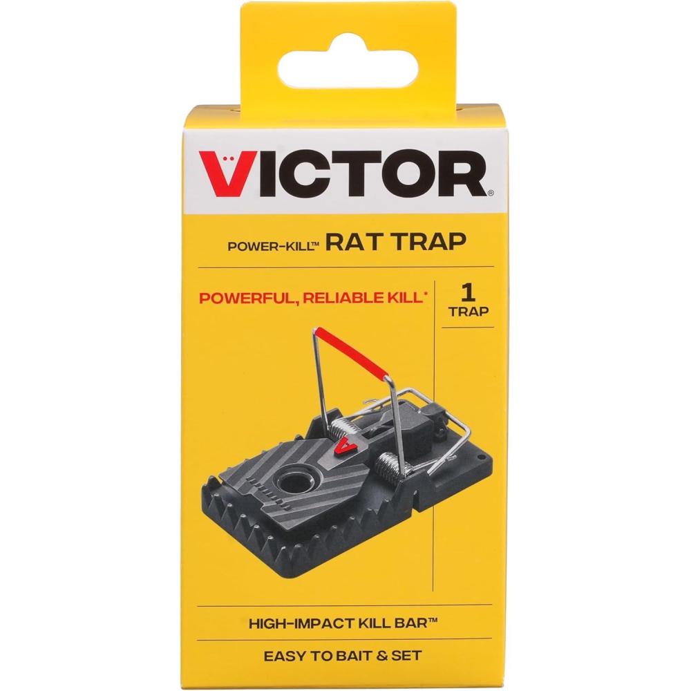 imageVictor M1442B Instant PowerKill Easy Set Reusable Rat Trap  2 Traps1 Trap New Packaging