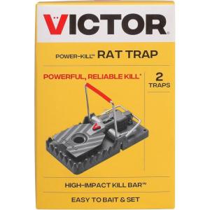 Victor M144-2B Instant Power-Kill Easy Set Reusable Rat Trap – 2 Traps(2 Traps)