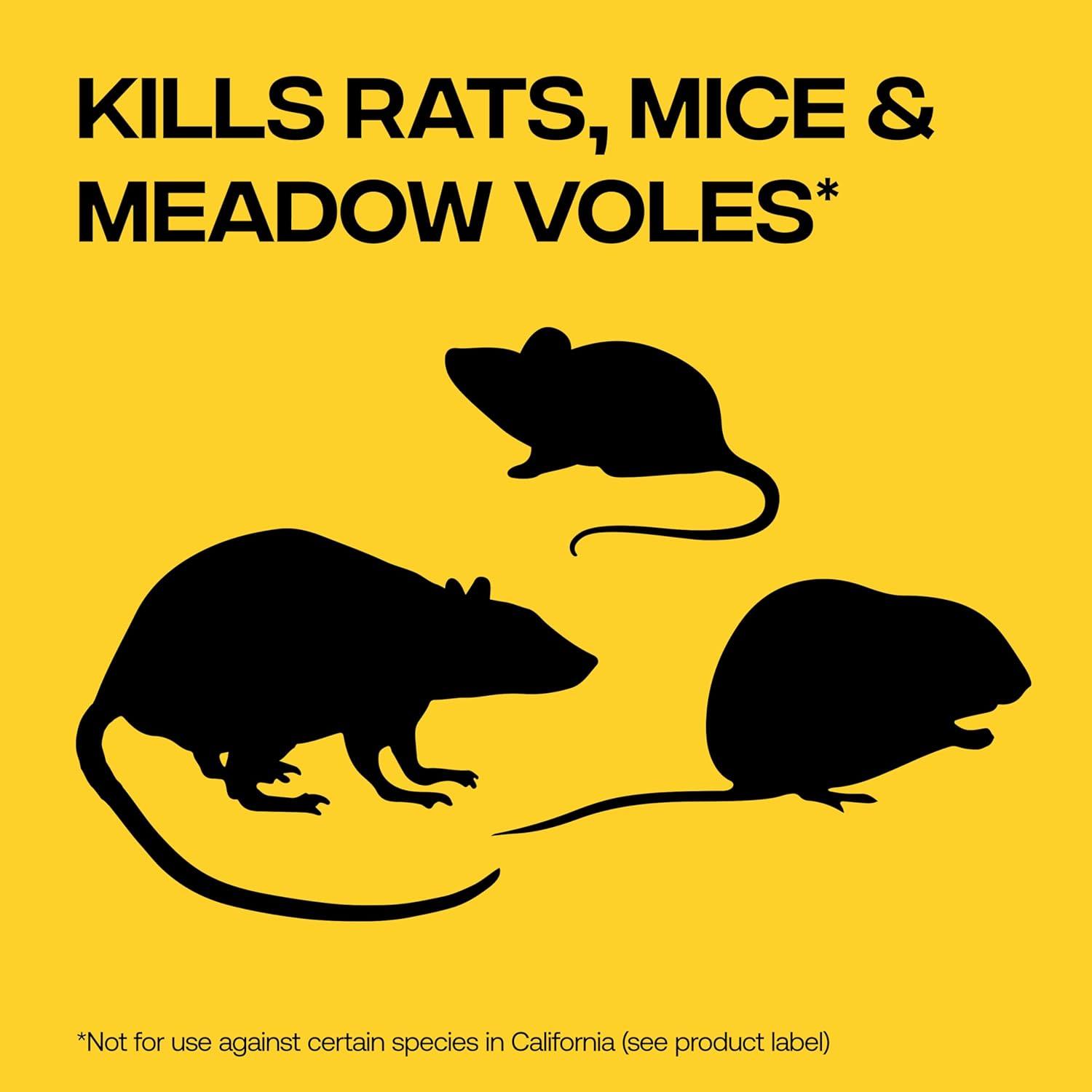 imageVictor Rat Poisoning for Inside ampamp Outside Use Kills Rats Mice Meadow Voles Mouse Poisoning for Indoor ampamp Outdoor Areas ReadytoUse 4 lb Bag M925Rodent Killer