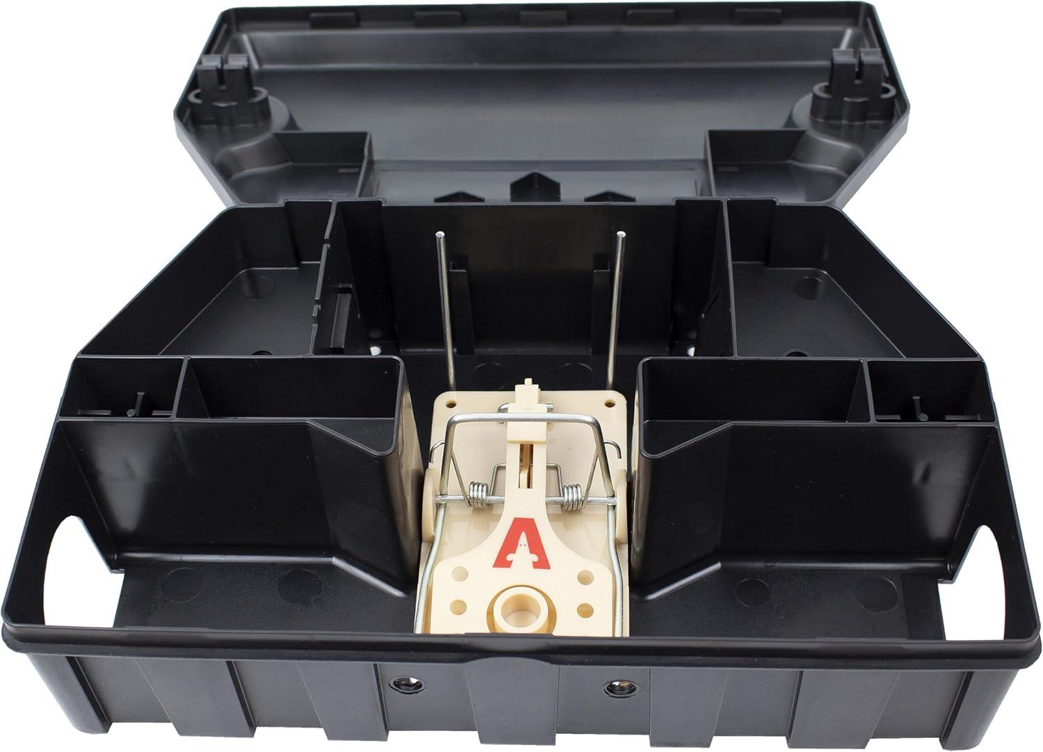 imageVictor Refillable Rodent Bait Station XL Rodenticide Bait Station Also Holds Rat Traps Indoor and Outdoor Use M901RB Poison and Kill Rats