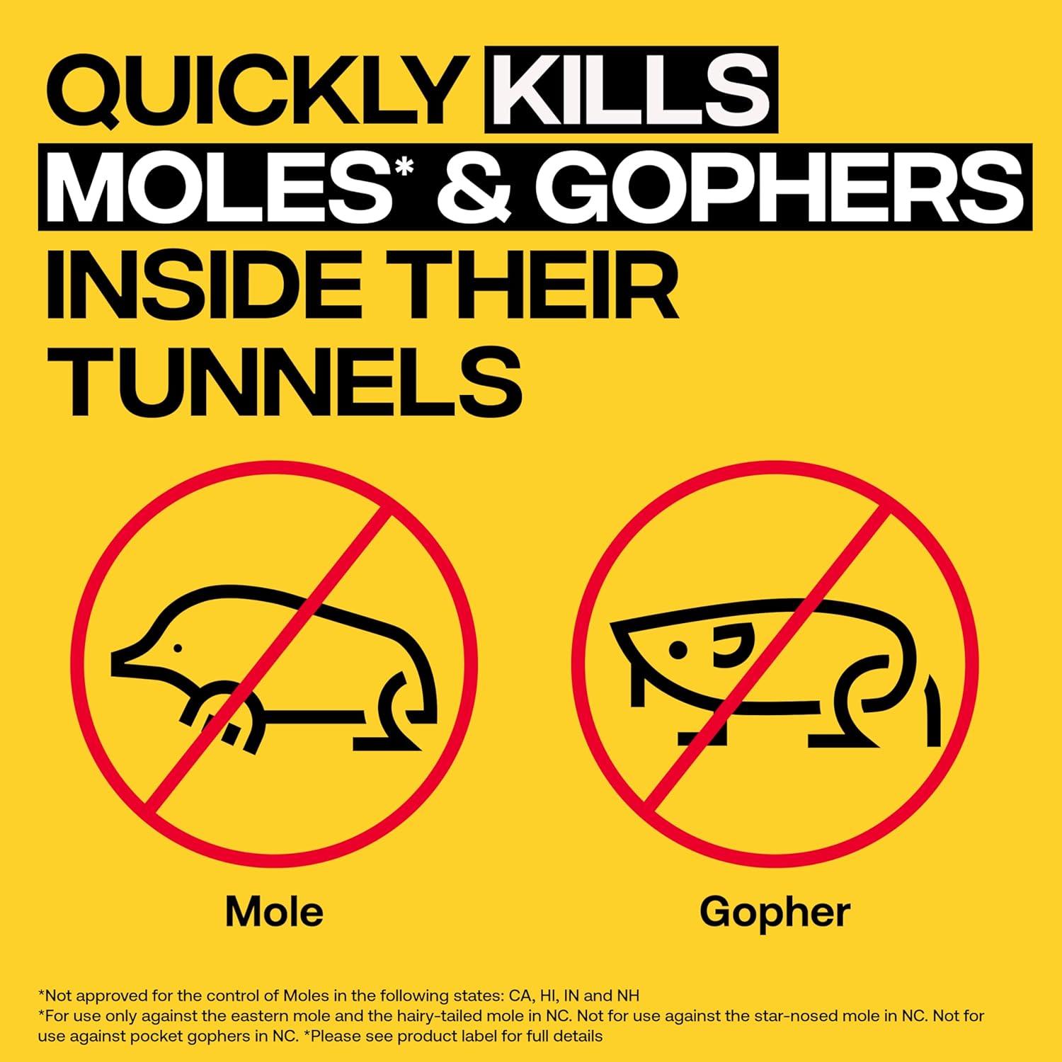 imageVictor M6006 Outdoor Mole ampamp Gopher Poison Peanuts Mole and Gopher Killer Bait 4 Pack4 Pack