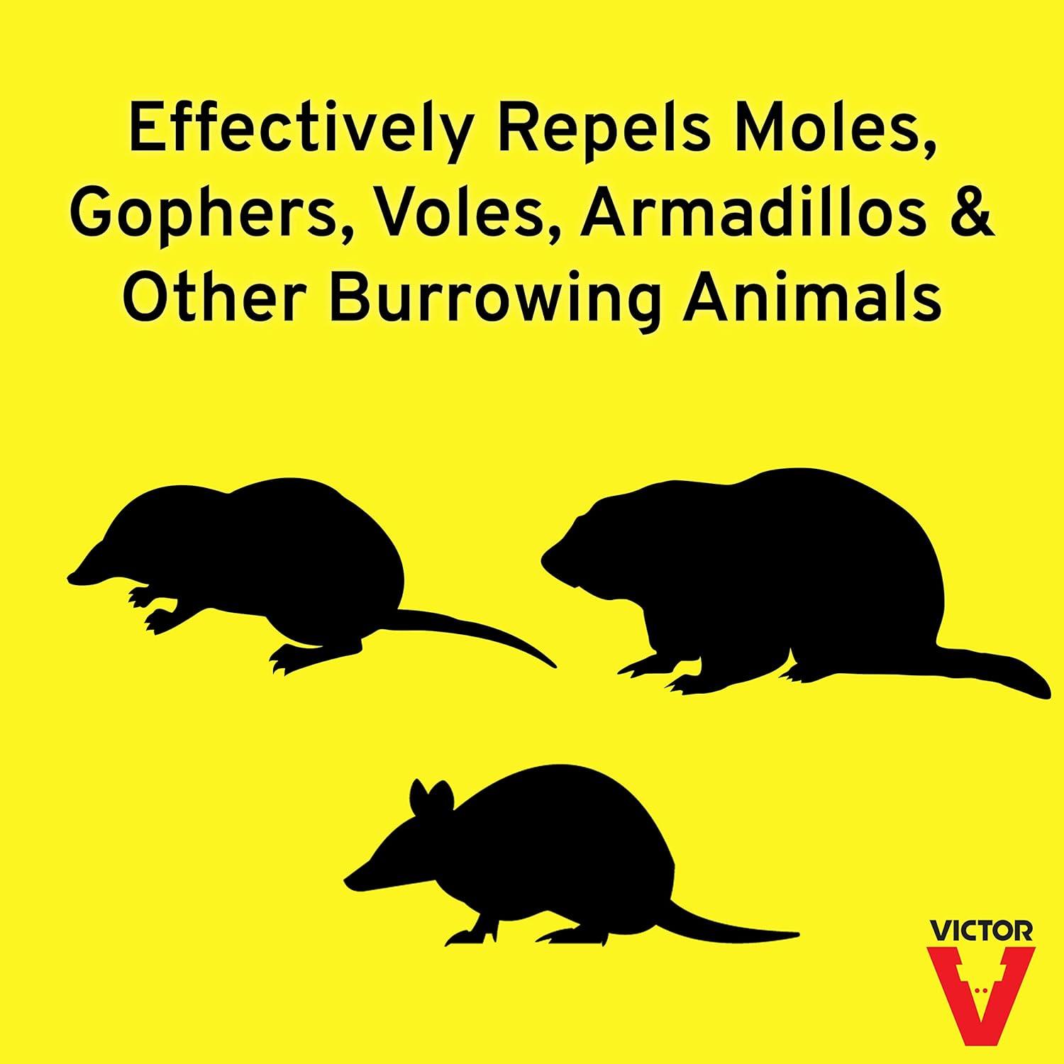 imageVictor Mole and Gopher Repellent Repels Mole Gopher Vole and Other Burrowing Animals Repel Rodents Outdoors M70022 10 lb Bag160 Ounce Pack of 1