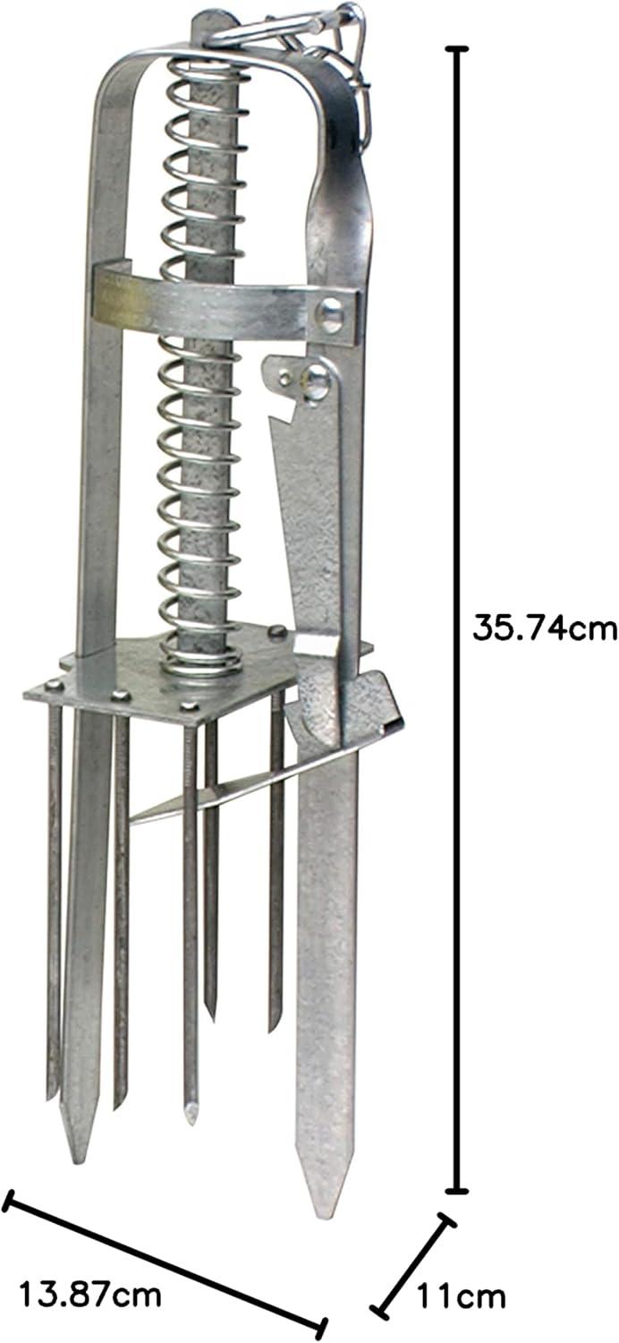imageVictor Plunger Style Mole Trap Kill Moles in Your Yard Humanely Kill Moles 0645 Weather Resistant Trap Ready to Use1
