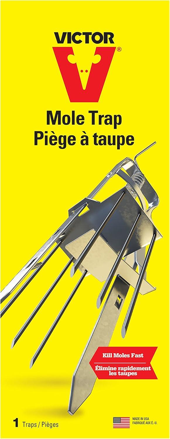 imageVictor Plunger Style Mole Trap Kill Moles in Your Yard Humanely Kill Moles 0645 Weather Resistant Trap Ready to Use1 Pack of 6