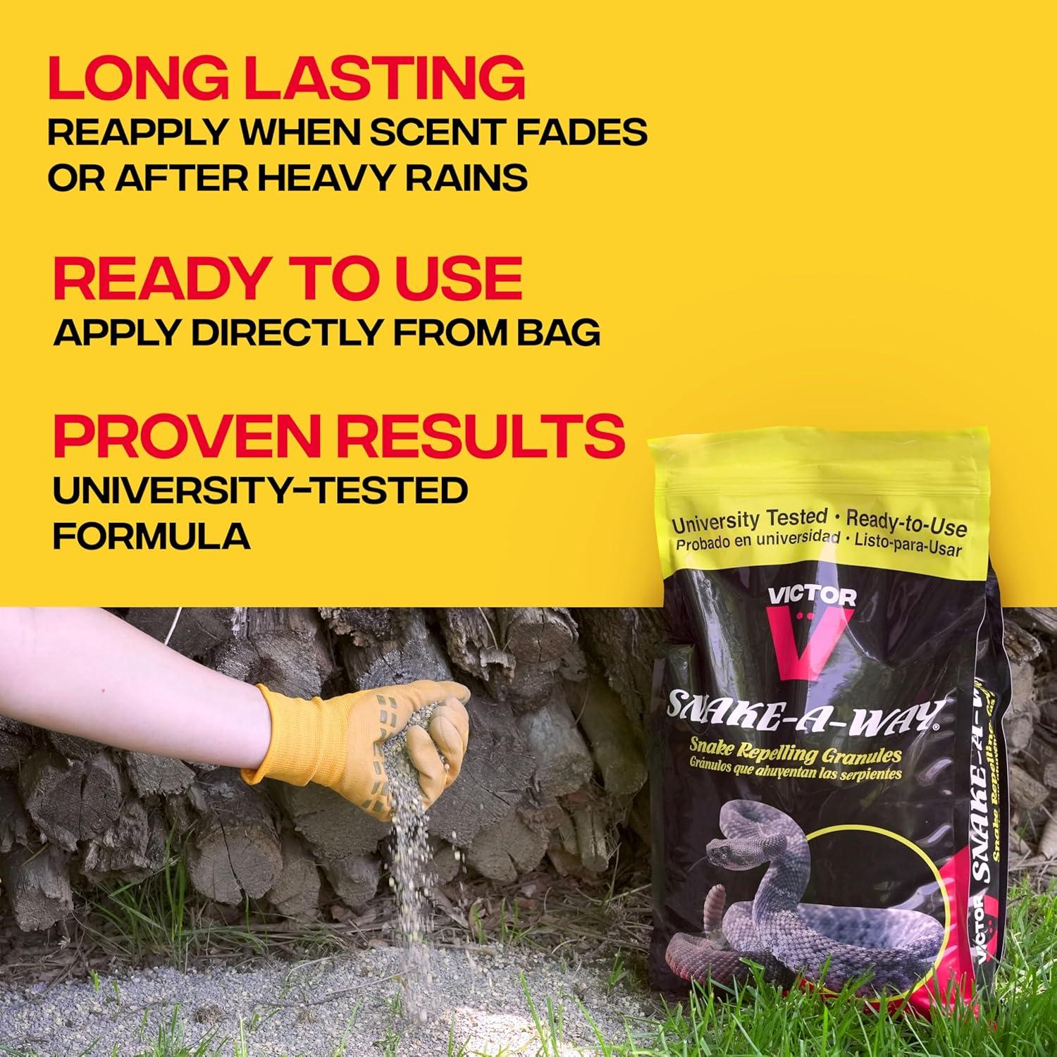 imageVictor VP363 Way Snake Repelling Granules 175 LBWhite4 Pound Bag