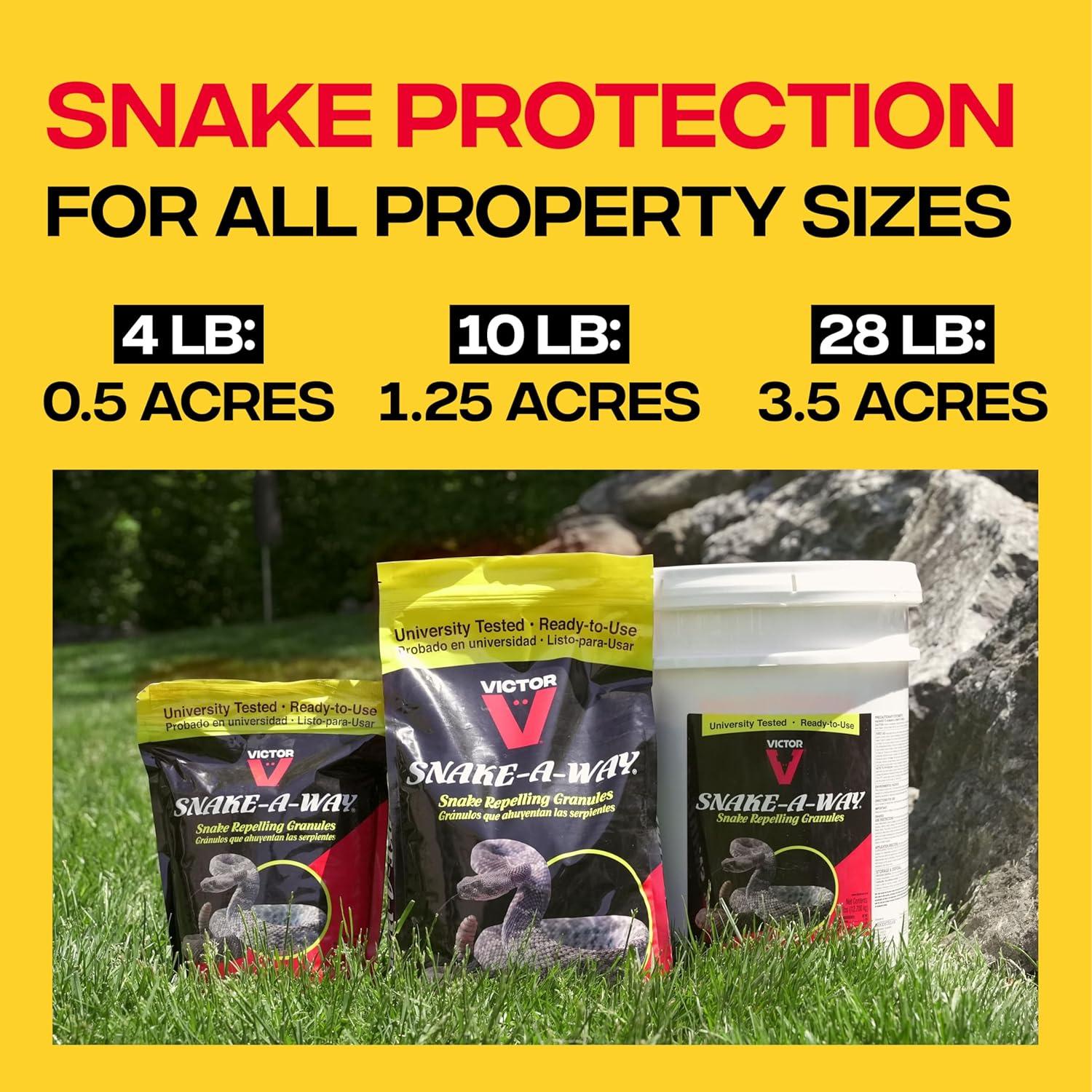 imageVictor VP363 Way Snake Repelling Granules 175 LBWhite4 Pound Bag