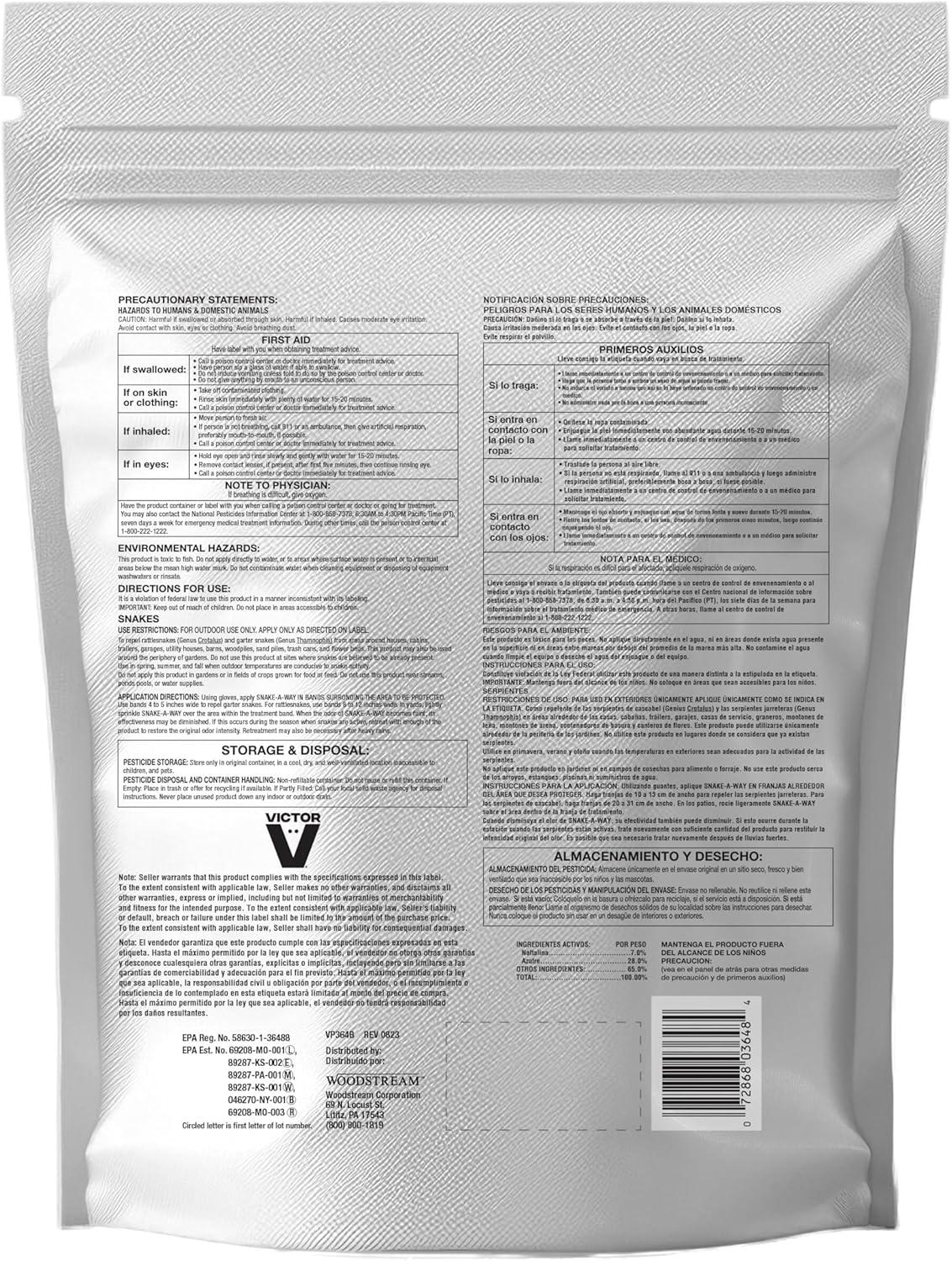 imageVictor VP363 Way Snake Repelling Granules 175 LBWhite4 Pound Bag