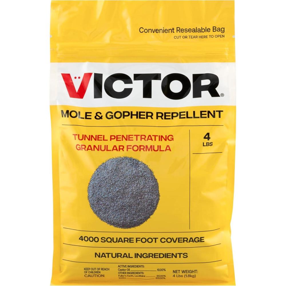 imageVictor M70011 Mole ampamp Gopher Repellent 64 Ounce Pack of 1 Black64 Ounce Pack of 1