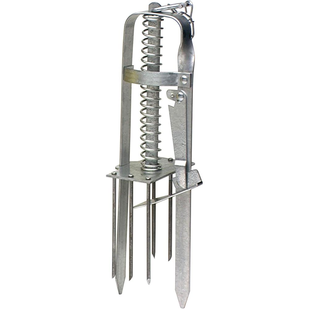 imageVictor Plunger Style Mole Trap Kill Moles in Your Yard Humanely Kill Moles 0645 Weather Resistant Trap Ready to Use1
