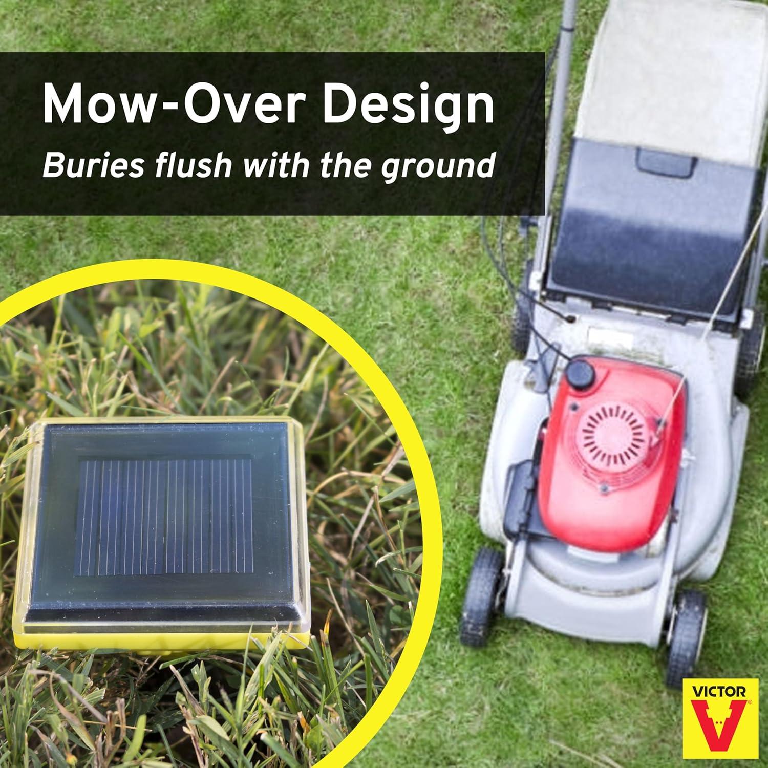 image:imageVictor Mole and Gopher Solar Powered Sonic Spike Outdoor Mole and Gopher Repellent M9014 Chemical Free Solution SolarPowered1 Count Pack of 4