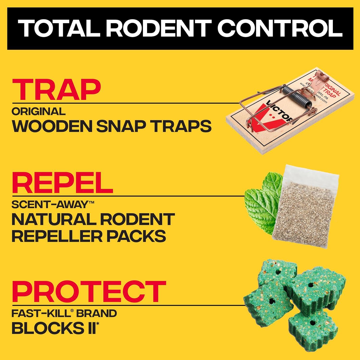 image:imageVictor FastKill Bait Blocks II Poison Bait Blocks Rat and Mouse Poisoning Bait