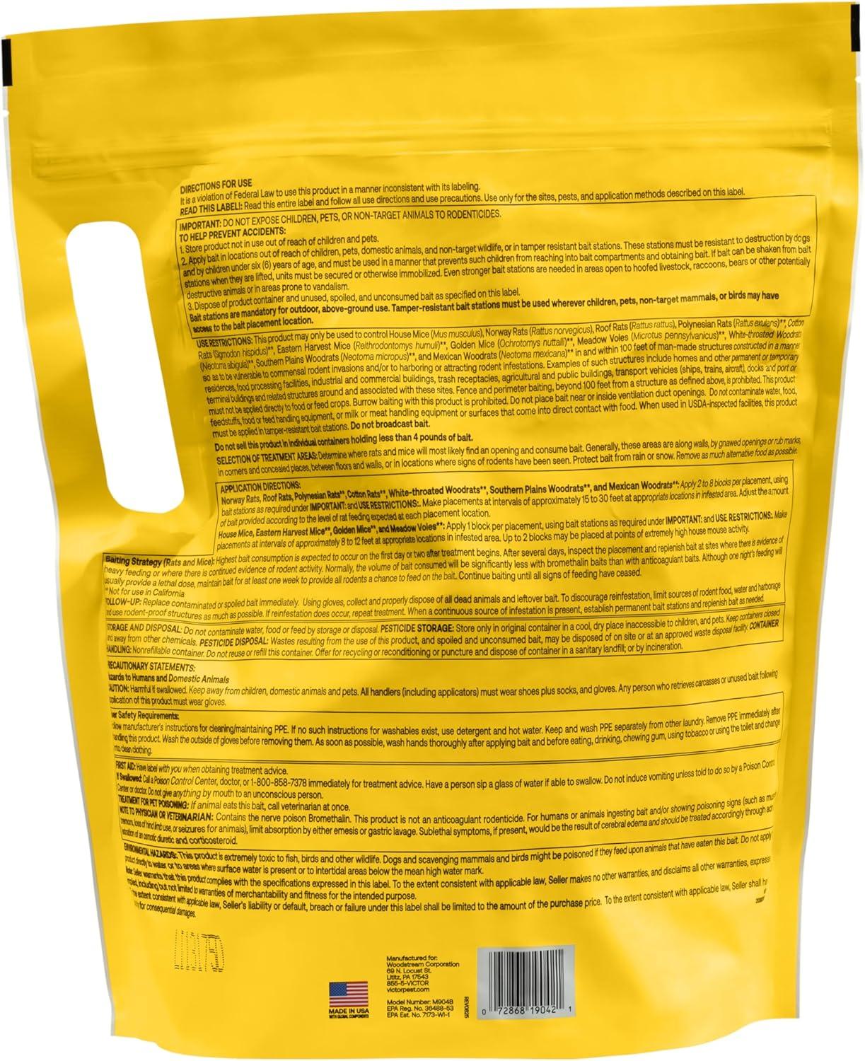 image:imageVictor FastKill Bait Blocks II Poison Bait Blocks Rat and Mouse Poisoning Bait